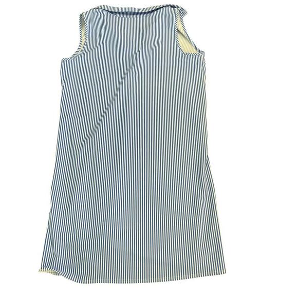 Jude Connally Carter Stripe Print Point Collar Short Sleeve Shirt Dress Size S - Picture 4 of 11